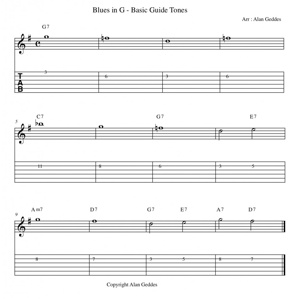 Blues Guide Tones 1